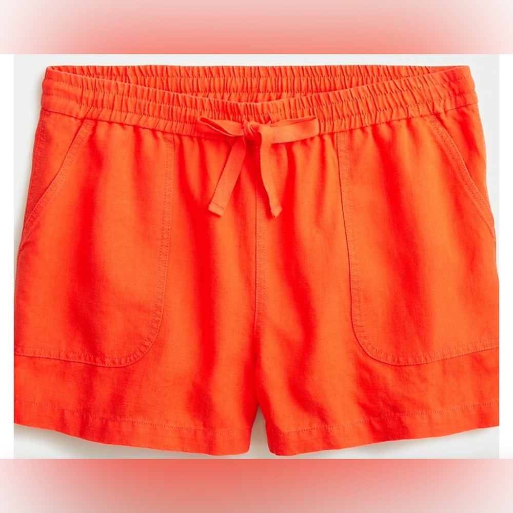 J. Crew seaside linen blend shorts size M